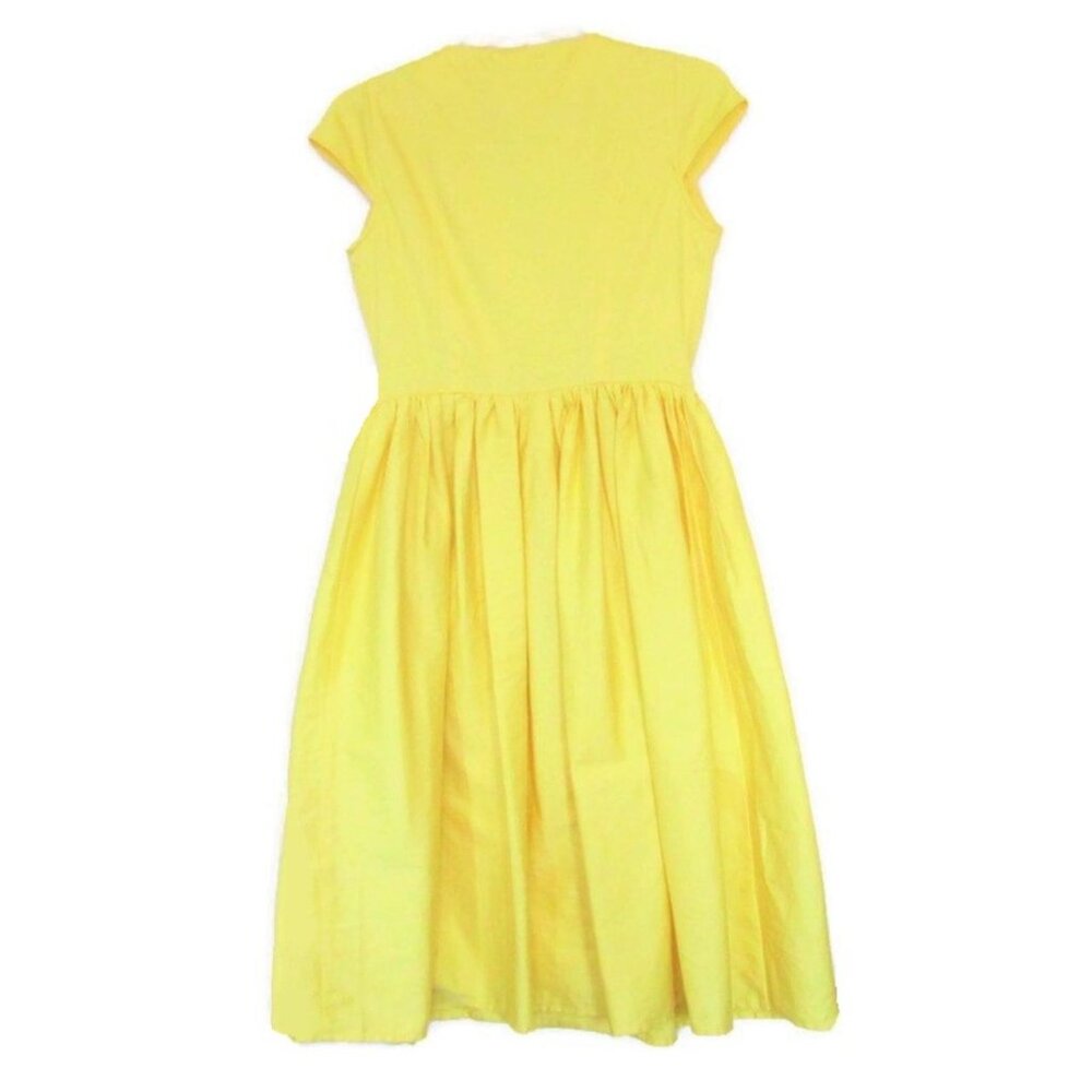nwot collectif rockabilly yellow dress size 6 s - Picture 9 of 9